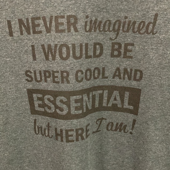 Gildan funny short sleeve t-shirt Men’s extra large, gray, very good condition - Picture 2 of 7